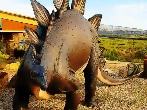 Spill Stegosaurus Dinosaur Jigsaw online