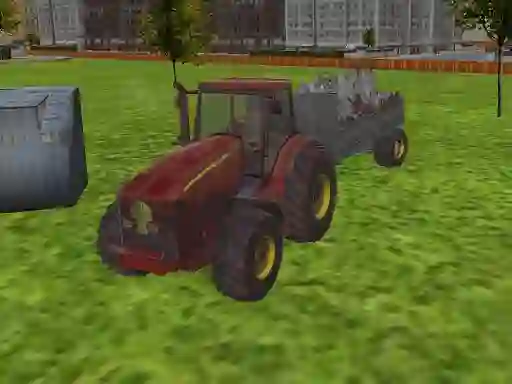Spill 3D city tractor garbage sim online