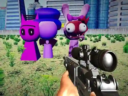 Spill Sprunki Sniper Squid Game online