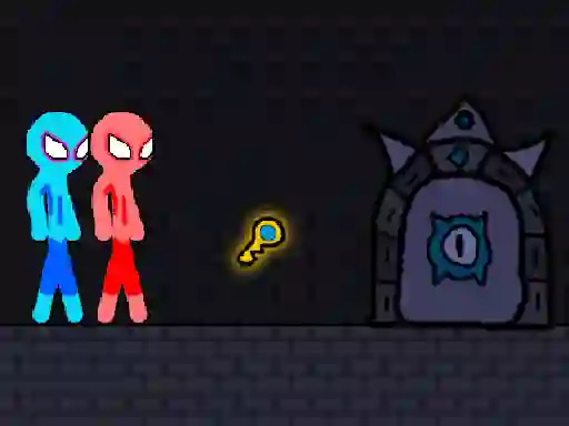 Spill Red and Blue Stickman Rope online
