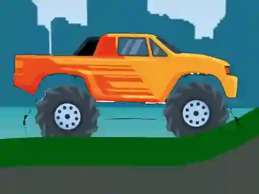 Spill Monster Truck Hill Driving 2D online