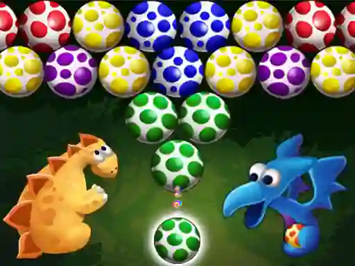 Spill Dino Eggs Bubble Shooter online