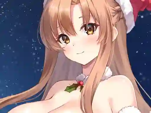 Spill Anime Girls In Red Dress Tile Puzzle online