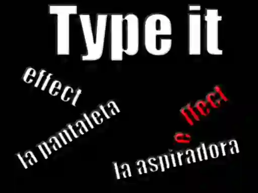 Spill Type it online