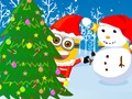 Spill Minions Christmas Snowball Wars online
