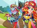 Spill Jenter fra Equestria. Vennskapsspill: Motocross  online