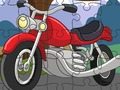 Spill Tegneserie motorsykkel Jigsaw  online