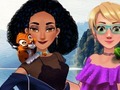 Spill Jasmine og Rapunzel på campingplassen  online