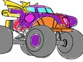 Spill Monster Truck Coloring Book online