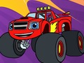 Spill Truck Monster Coloring online