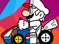 Spill Mario kjører fargeleggingsbok online