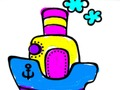 Spill Tilbake til skolen: Boat Coloring  online
