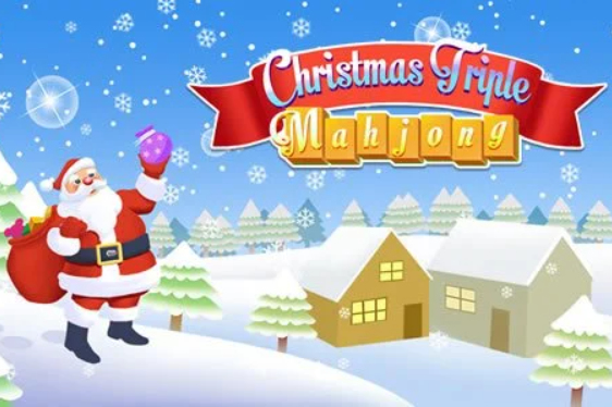 Spill Jul Triple Mahjong online