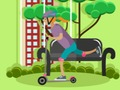 Spill Elektrisk scooter kjører puslespill  online