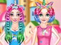 Spill Prinsesser Rainbow Unicorn Hair Salon online