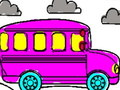 Spill Skole buss fargeleggingsbok  online
