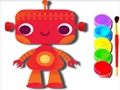 Spill Tilbake til skolen: Robot Coloring Book  online
