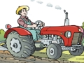 Spill Cartoon Tractor Puzzle online
