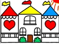 Spill Tilbake til skolen Coloring Book DOLLHOUSE  online
