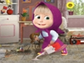 Spill Masha og Bear Cleaning Game online
