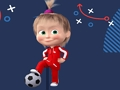 Spill Masha and the Bear Fotball  online