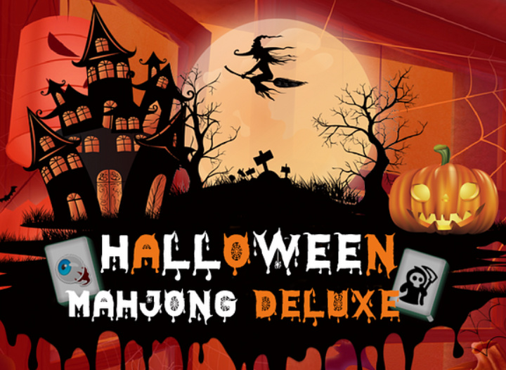 Spill Halloween Mahjong Deluxe online