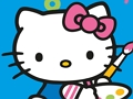 Spill Farge etter nummer med Hello Kitty  online