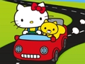 Spill Hello Kitty Car Jigsaw online
