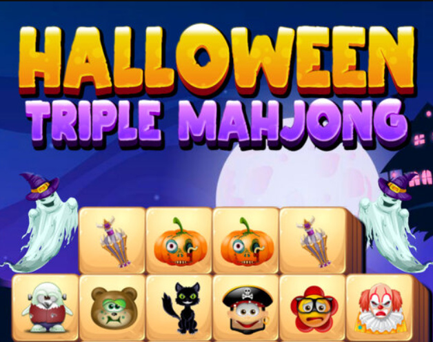 Spill Halloween Triple Mahjong online
