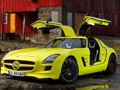 Spill Mercedes-Benz SLS E-celle puslespill  online