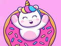 Spill Søte Rainbow Unicorn-puslespill  online