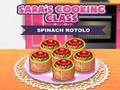 Spill Saras matlagingskurs Spinat Rotolo  online