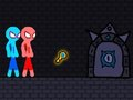 Spill Rødt og blått Stickman-tau  online