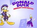 Spill Donald Duck minnekort match  online