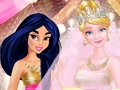 Spill Prinsesse rosa og gull bryllup  online