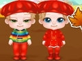 Spill Cute Twins: Autumn Season  online