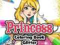 Spill Prinsesse fargeleggingsbok glitter online