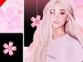 Spill Ariana Grande Piano Fliser Rosa, musikk og magi  online
