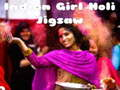Spill Indisk jente Holi Jigsaw  online