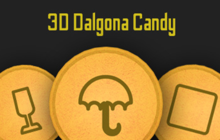 Spill 3D Dalgona godteri  online