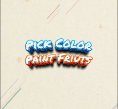 Spill Velg Farge Paint Frukt  online