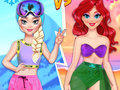 Spill Kamp om sommer vs vinter prinsesser  online