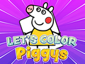 Spill La oss farge piggys  online