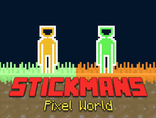 Spill Stickmans Pixel World online