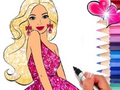 Spill Fargebok: Barbie  online