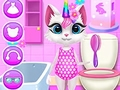 Spill Kitty Unicorn daglig pleie  online