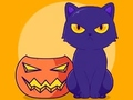 Spill Fargebok: Halloween Cat  online
