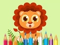Spill Fargebok: Baby Lion  online