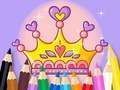 Spill Fargebok: Princess Crown  online
