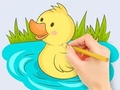 Spill Fargebok: Baby Duck Swim  online